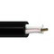 اثنان FRP وضع واحد GYFFY Aerial Fiber Optic Cable 6/8/12/24 Cores Mini ADSS