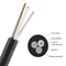 اثنان FRP وضع واحد GYFFY Aerial Fiber Optic Cable 6/8/12/24 Cores Mini ADSS