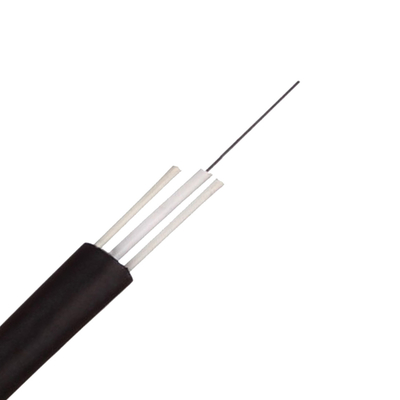 12 ألياف ADSS Flat FTTH Drop Optic Cable Dielectric FRP Strength Member