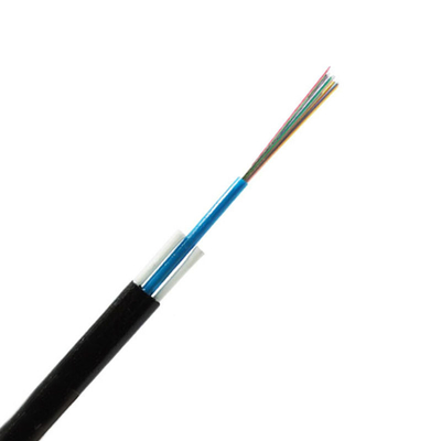 12 ألياف ADSS Flat FTTH Drop Optic Cable Dielectric FRP Strength Member